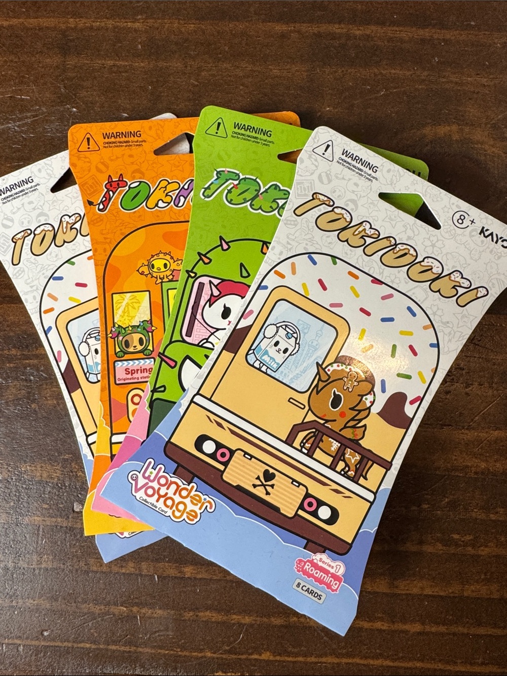 NEW Tokidoki Wonder Voyage  Trading Card Packs Bundle of 4
